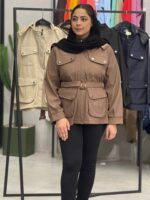 بارانی زنانه مدل سانتانا کلاهدار
