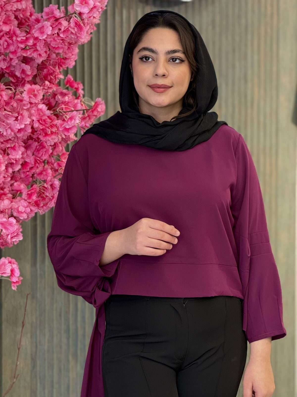 شومیز زنانه مدل آستین پیله - تصویر 8