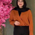 شومیز زنانه مدل یقه انگلیسی