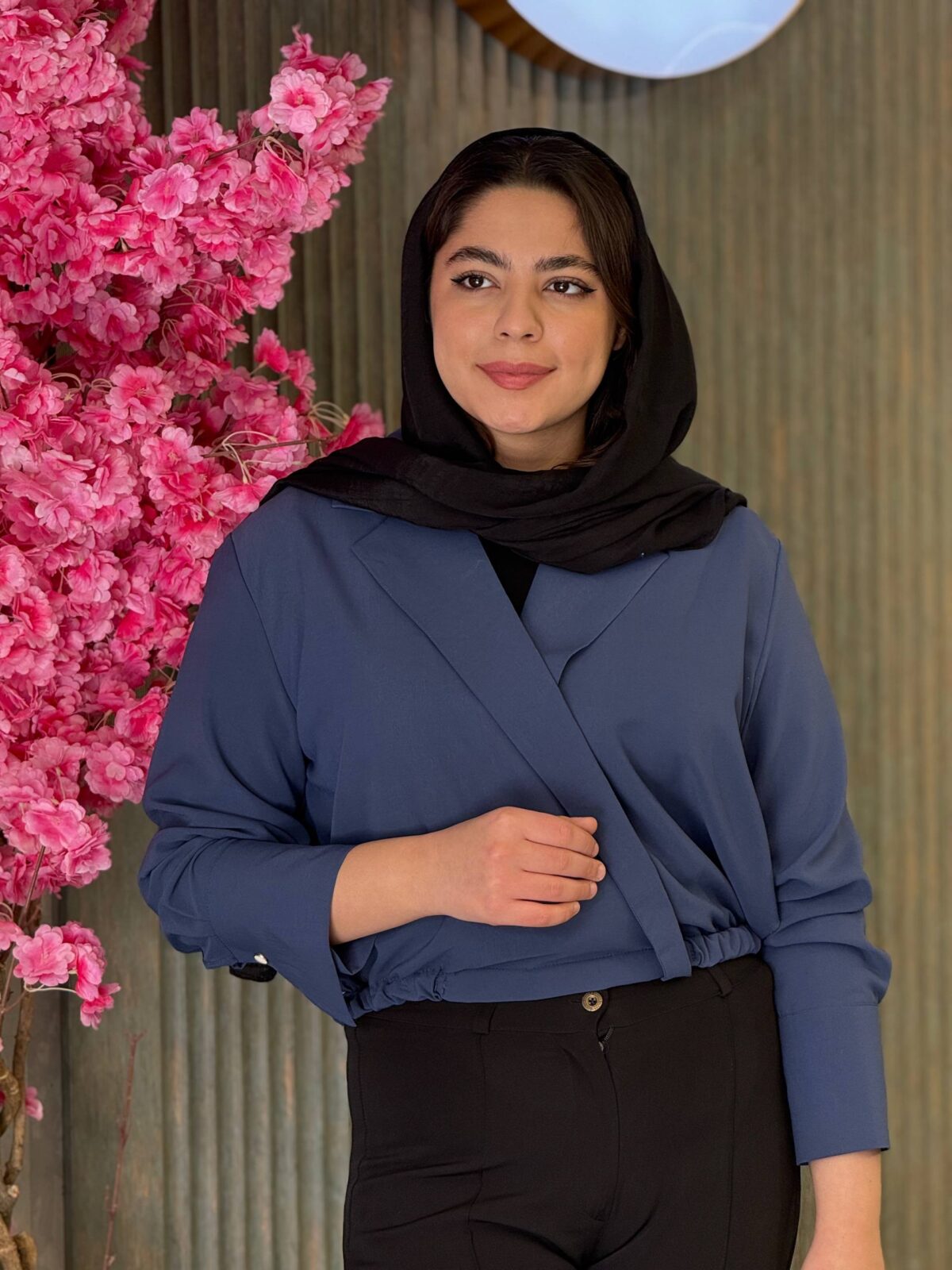 شومیز زنانه مدل یقه انگلیسی - تصویر 4