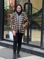 شکت چهارخونه کلاهدار زنانه مدل حدیث - تصویر 8