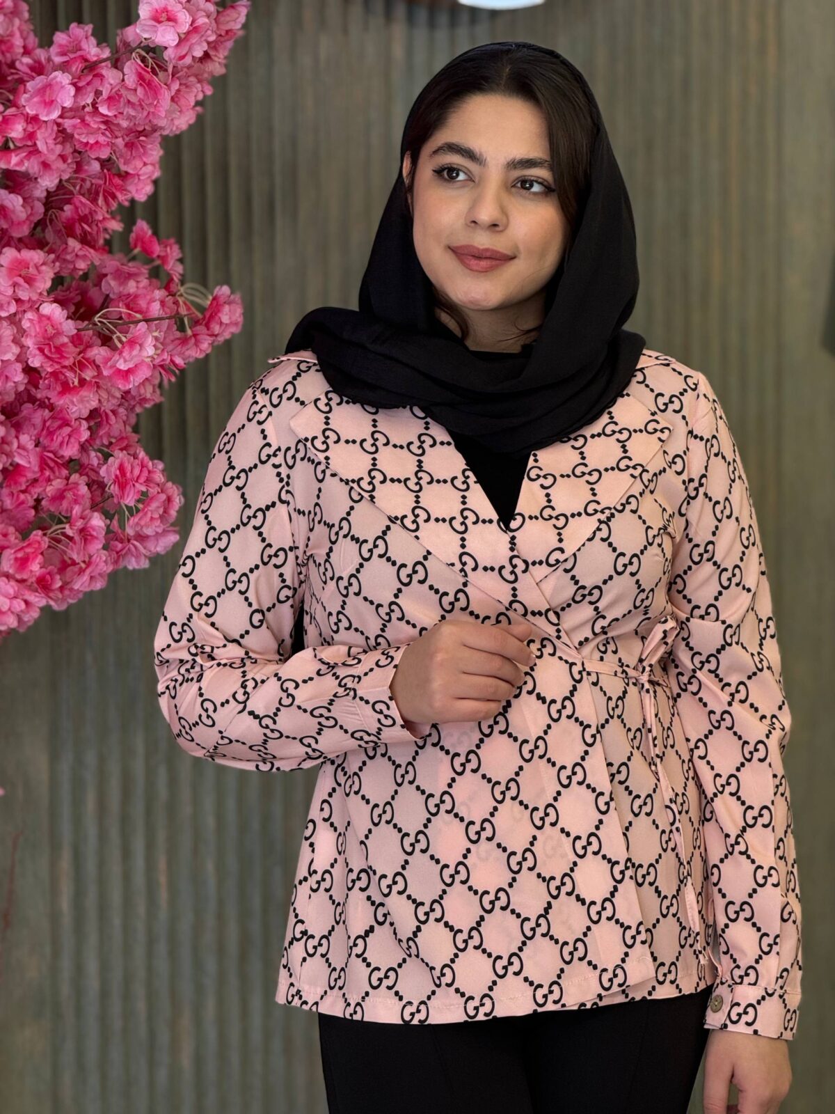شومیز زنانه مدل چاپی یک طرفه - تصویر 2