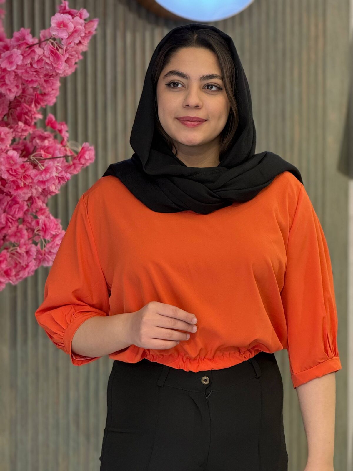 شومیز زنانه مدل یقه خشتی - تصویر 2