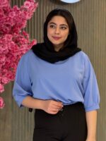 شومیز زنانه مدل یقه خشتی - تصویر 3