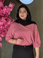 شومیز زنانه مدل یقه خشتی - تصویر 5