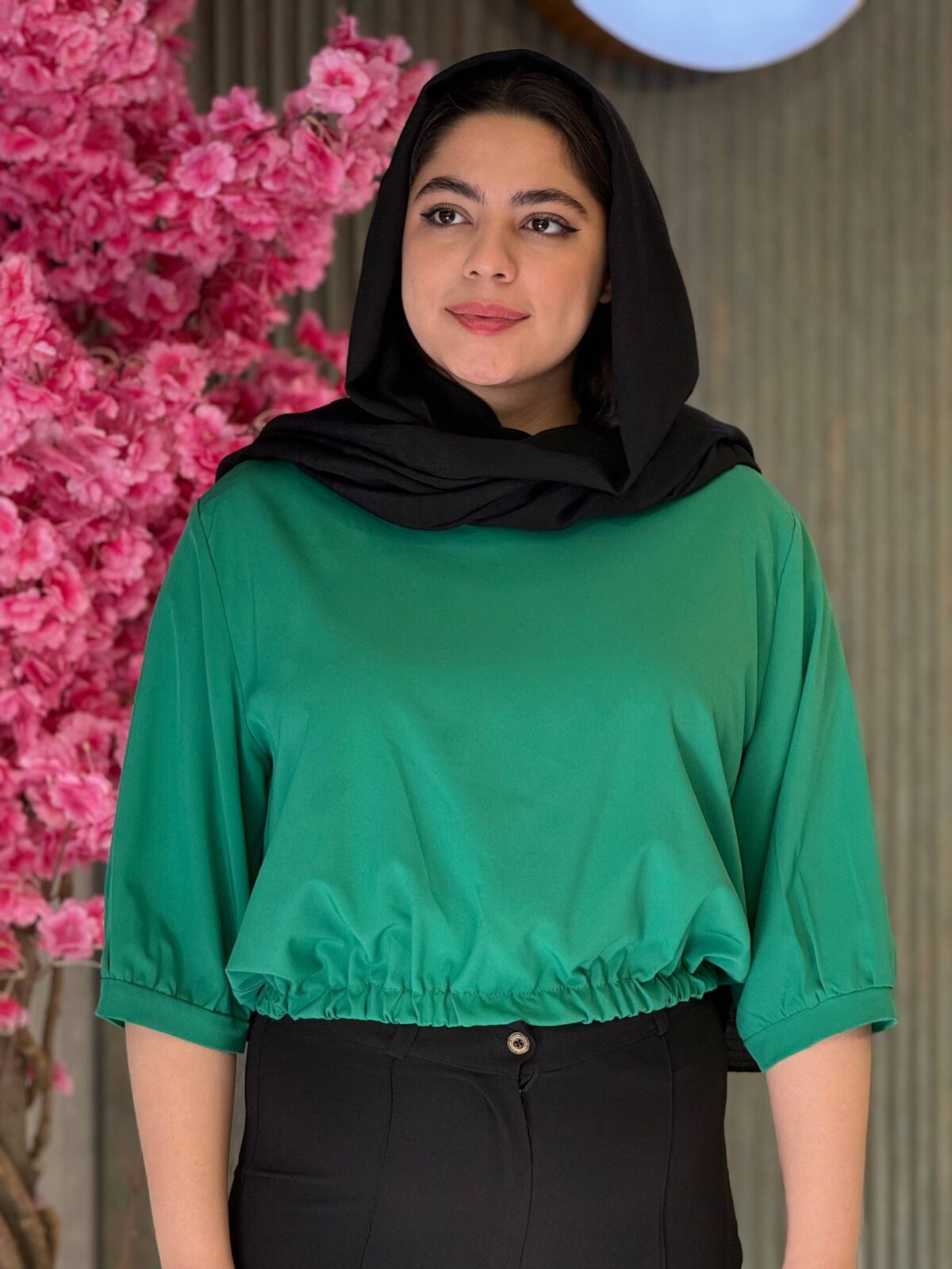 شومیز زنانه مدل یقه خشتی - تصویر 6