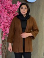 پالتو زنانه مدل فوتر یقه شالی - تصویر 3