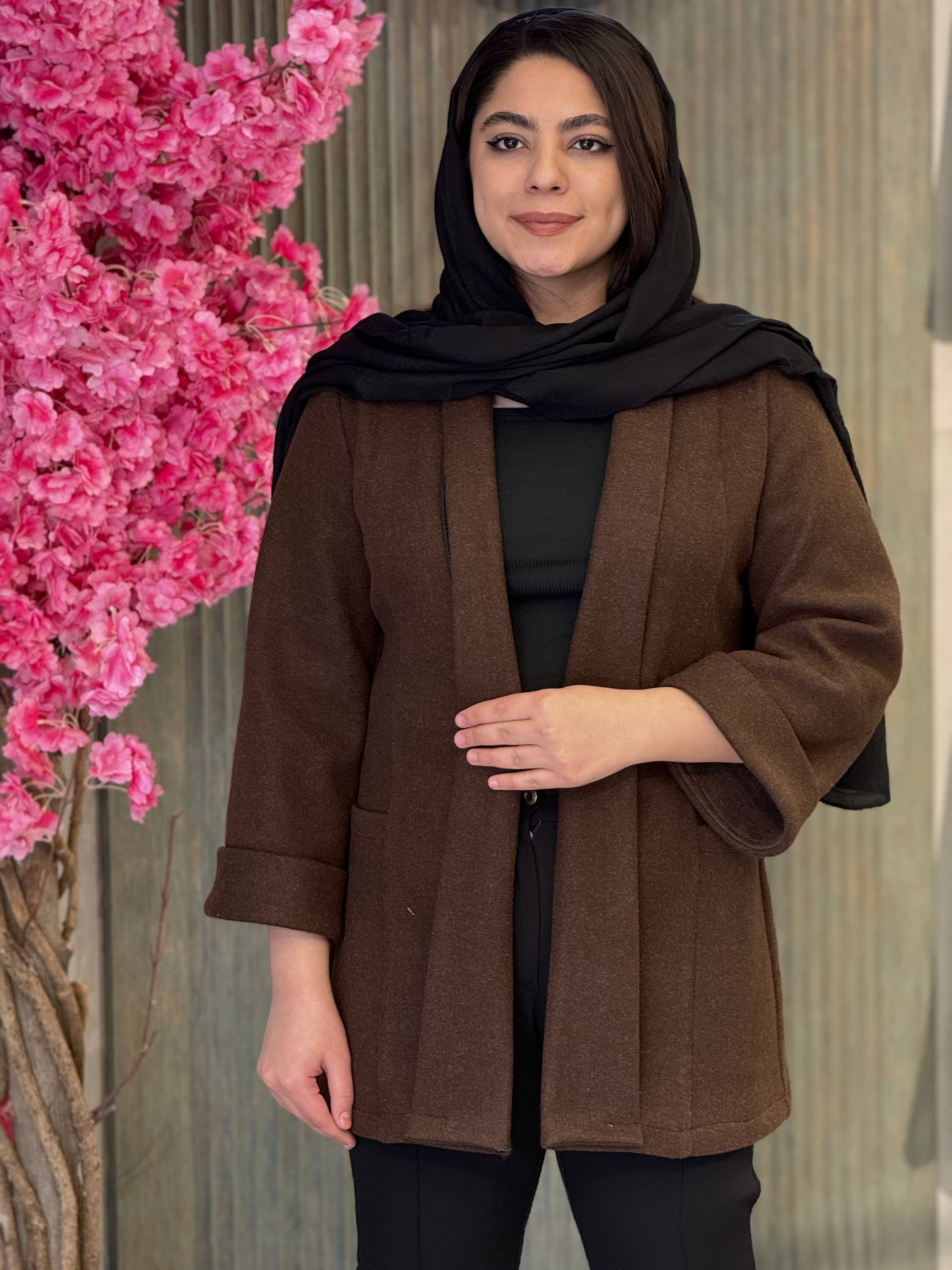 IMG_20260106_101420_380 پالتو زنانه مدل فوتر یقه شالی - تصویر 1
