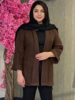 پالتو زنانه مدل فوتر یقه شالی - تصویر 6