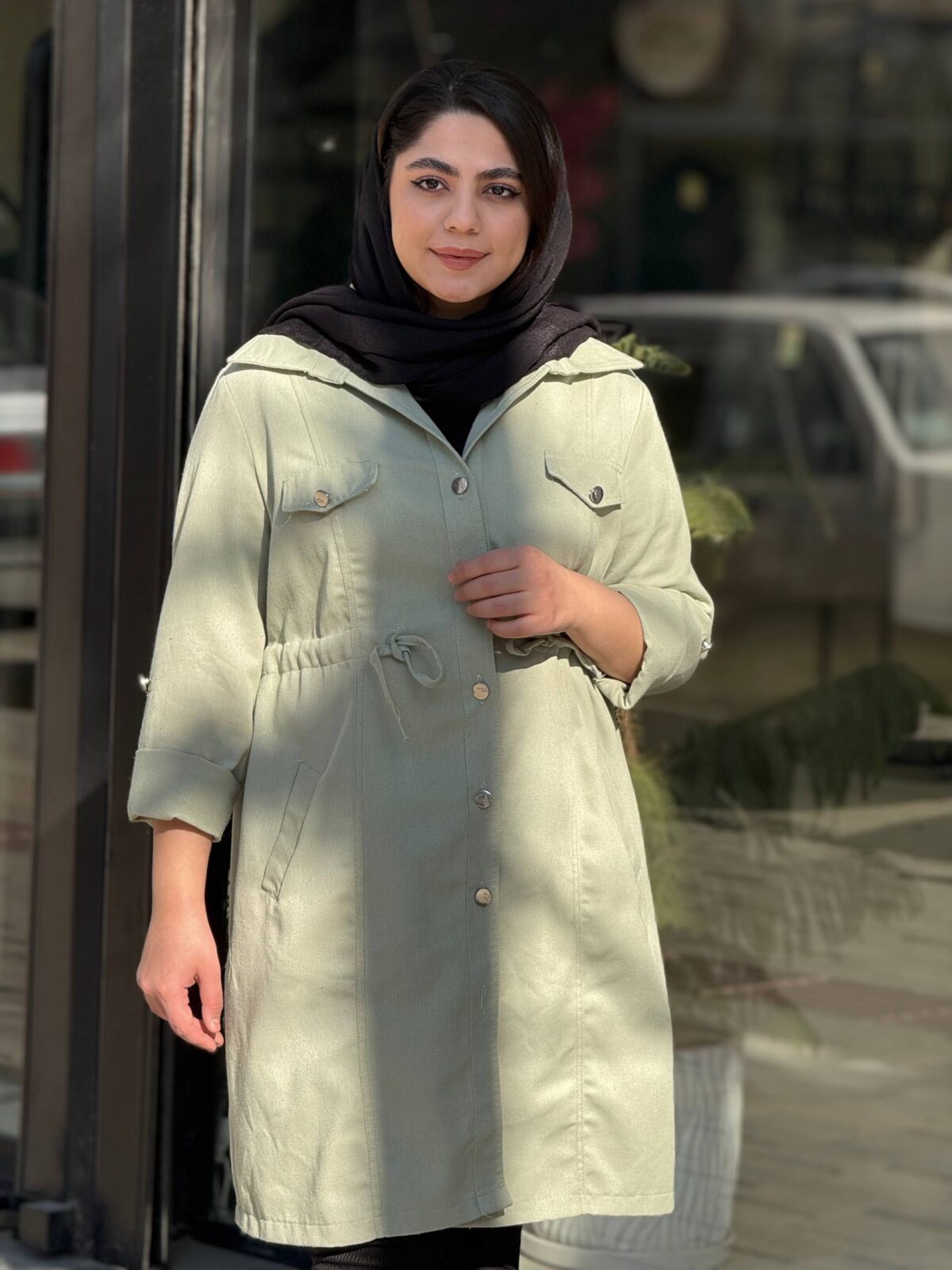 مانتو دانشجویی زنانه مدل سیما - تصویر 2