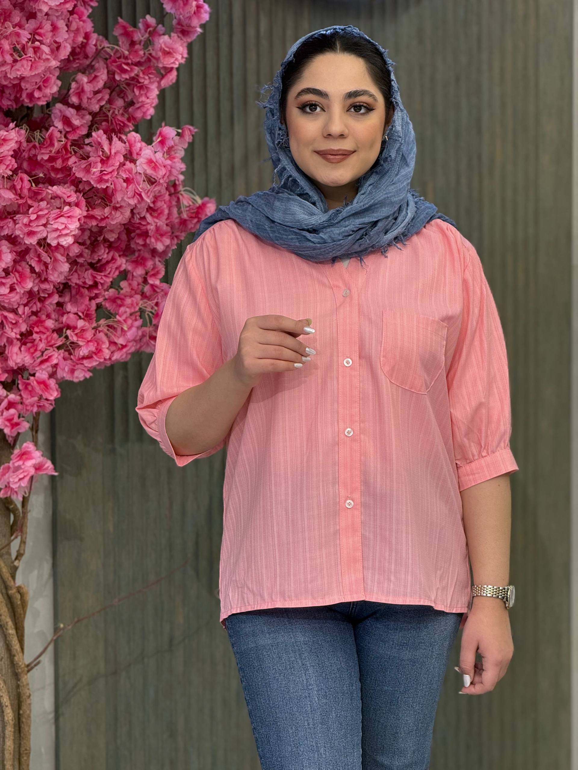 IMG_20260222_121902_048 شومیز زنانه مدل گلسا رنگی - تصویر 1
