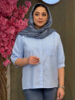 شومیز زنانه مدل گلسا رنگی - تصویر 4