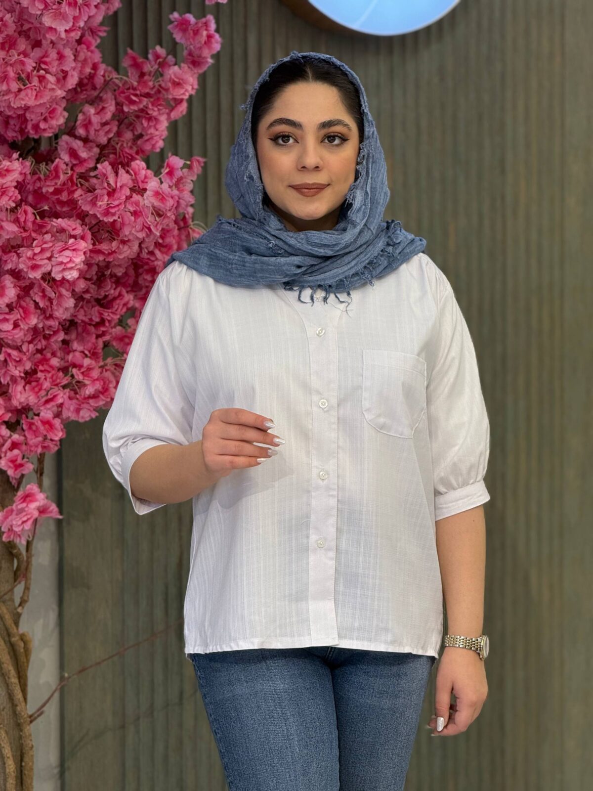 شومیز زنانه مدل گلسا رنگی - تصویر 5