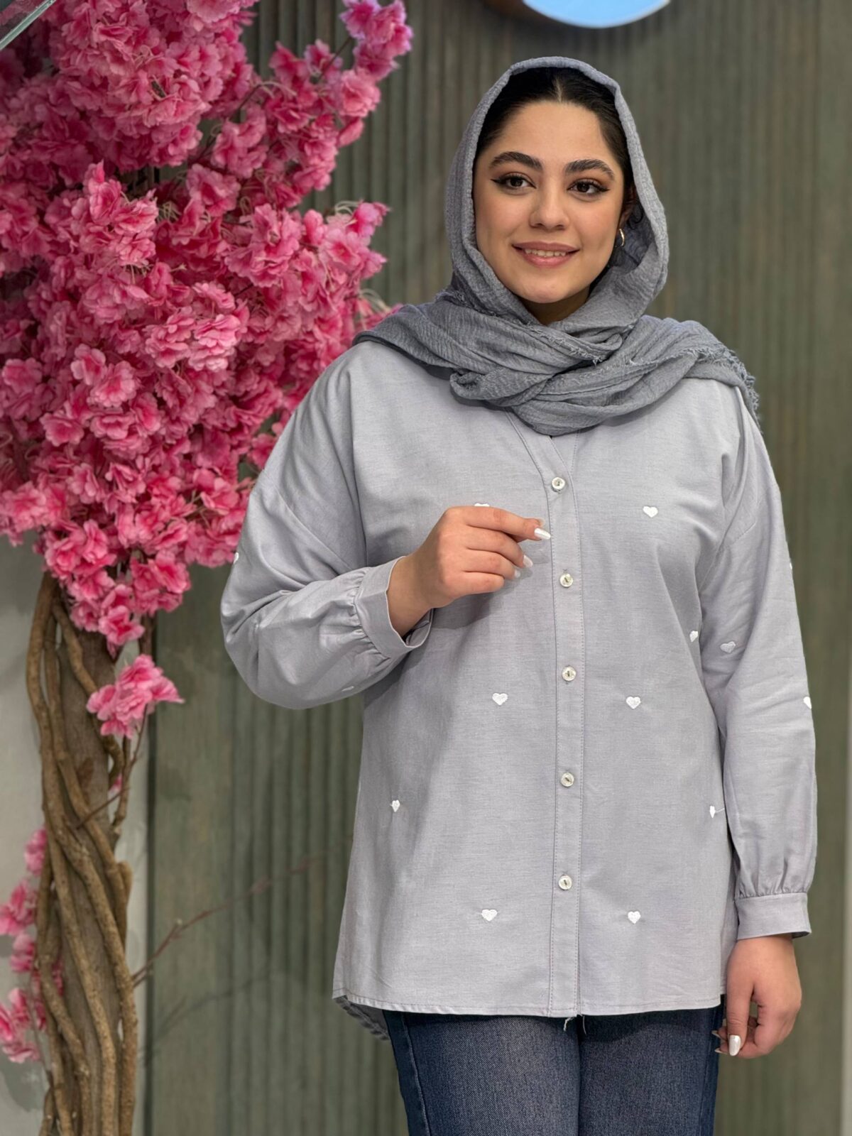 شومیز زنانه مدل قلبی - تصویر 3