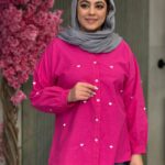 شومیز زنانه مدل قلبی