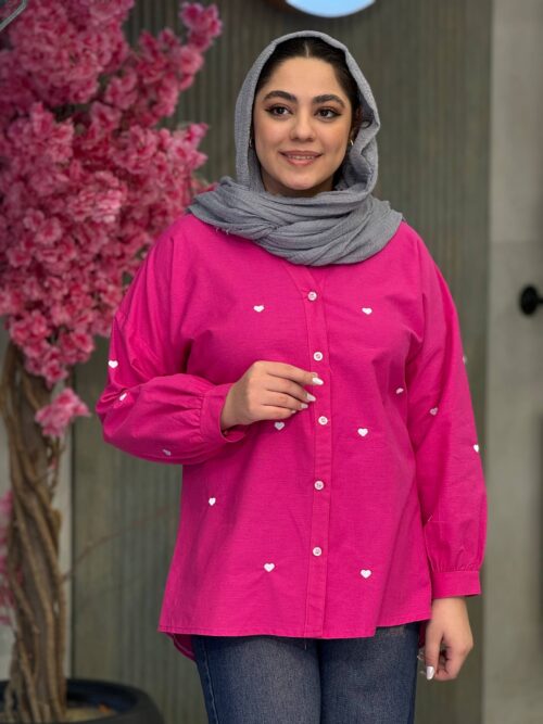 شومیز زنانه مدل قلبی