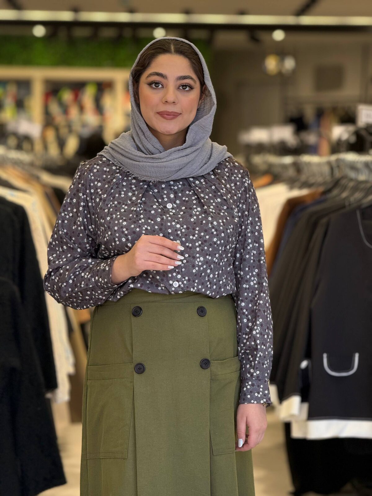 شومیز دامن زنانه مدل گلبرگ - تصویر 9