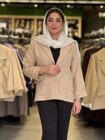 کت زنانه مدل هانده آستین باز - تصویر 7