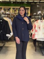 شومیز زنانه مدل عسل کنفی - تصویر 4