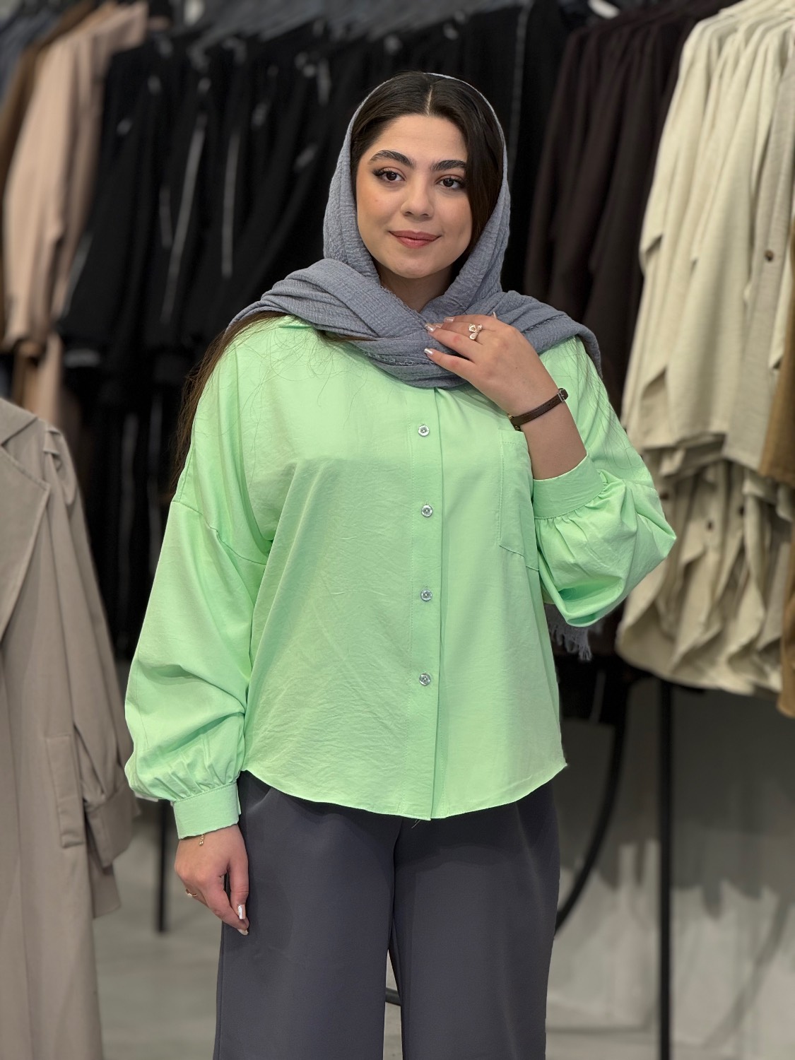 IMG_20260420_182631 شومیز زنانه مدل پونه - تصویر 1