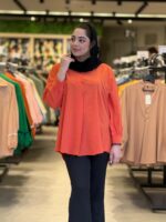 شومیز یقه هفت سه دکمه - تصویر 5