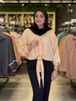 شومیز زنانه مدل پرنیا حلقه دار - تصویر 3