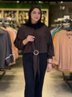 شومیز زنانه مدل پرنیا حلقه دار