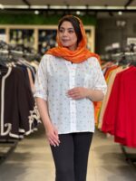 شومیز زنانه مدل گلسا پاپیونی - تصویر 7
