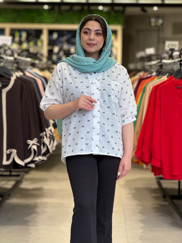 IMG_20260427_185549_240 شومیز زنانه مدل گلسا پاپیونی - تصویر 1