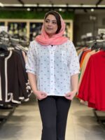 شومیز زنانه مدل گلسا پاپیونی - تصویر 4