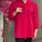 شومیز زنانه مدل یقه کراواتی
