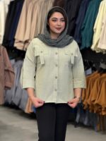 شومیز جیب بندی لینن - تصویر 12
