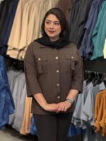 شومیز جیب بندی لینن - تصویر 2