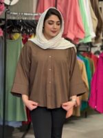 شومیز زنانه مدل چاکلت