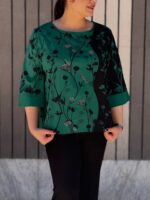 شومیز زنانه مدل یقه گرد چاپی - تصویر 4