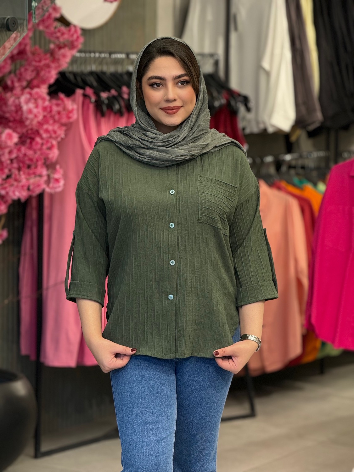 IMG_20260510_081827 شومیز زنانه مدل سما - تصویر 1