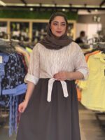 شومیز دامن زنانه مدل همتا راه راه