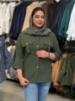 شومیز زنانه مدل جیب بندی - تصویر 5