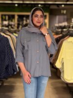 شومیز زنانه مدل جیب بندی - تصویر 4