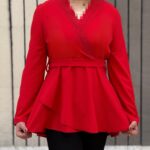 شومیز زنانه مدل یک طرفه انار