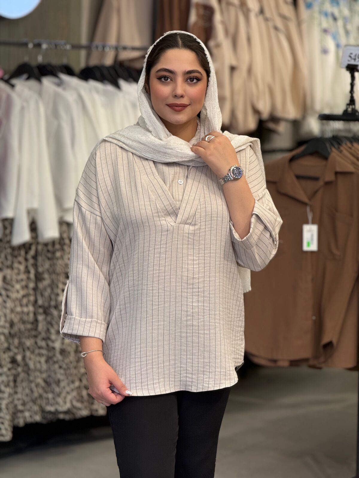 شومیز زنانه مدل گلی - تصویر 7
