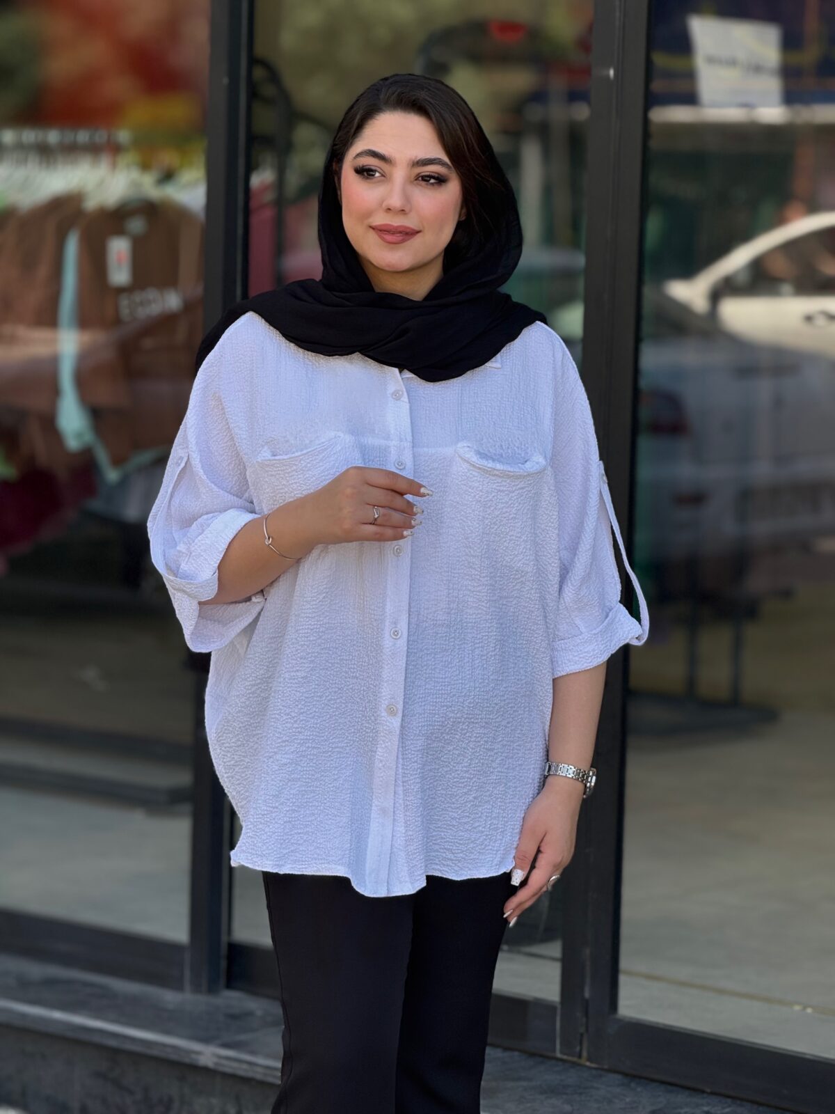 شومیز زنانه مدل خفاشی - تصویر 6