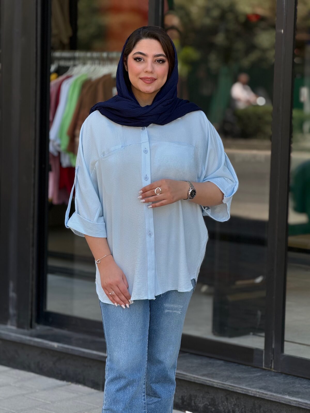 شومیز زنانه مدل خفاشی - تصویر 5