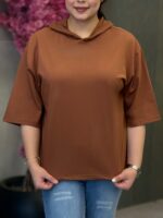 تیشرت زنانه مدل کلاهدار - تصویر 7