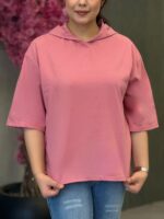 تیشرت زنانه مدل کلاهدار