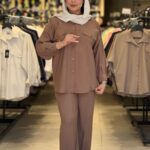 شومیز شلوار زنانه مدل کتان سیلک