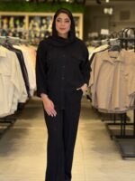 شومیز شلوار زنانه مدل کتان سیلک - تصویر 10