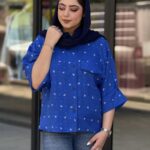 شومیز زنانه مدل بیتا گلی
