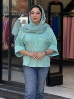 شومیز زنانه مدل بیتا گلی - تصویر 12