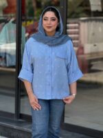 شومیز زنانه مدل بیتا گلی - تصویر 8
